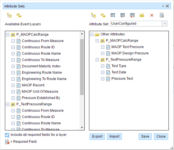 More attribute fields