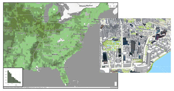 Example map and scene